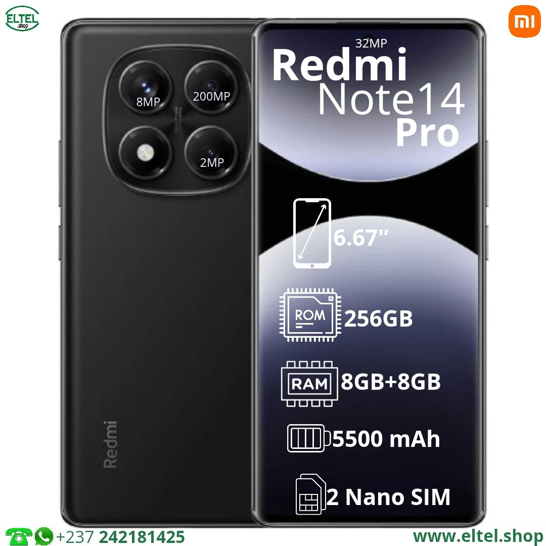 Red nt 14 pr 4g nr 256.8 Redmi Note 14 Pro 4G Global - 256GB/8GB - 2sim - 200MP+8MP+2MP/32MP - 5500mAh - Garantie 12 mois (neuf)