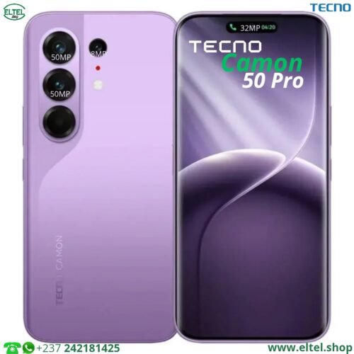 Tecno Camon 50 Pro - 256GB/8GB - 50MP+50MP+8MP/32MP - 6150mAh - garantie 12 mois (neuf)