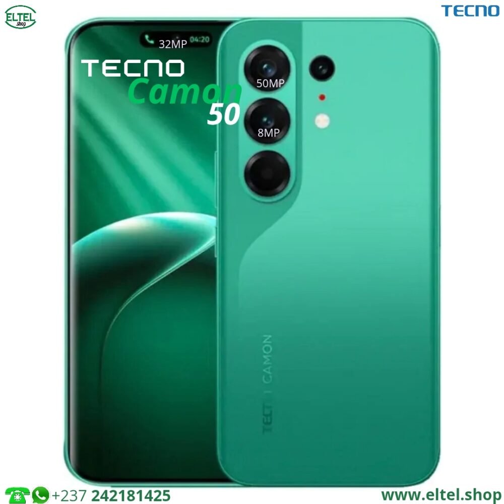 Tecno Camon 50 - 256GB/8GB - 50MP+8MP/32MP - 6150mAh - garantie 12 mois (neuf)