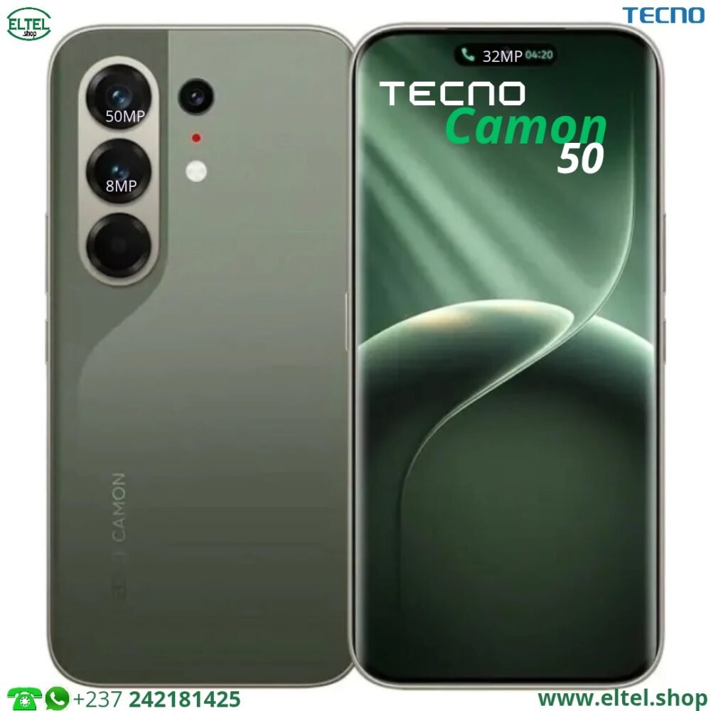 Tecno Camon 50 - 256GB/8GB - 50MP+8MP/32MP - 6150mAh - garantie 12 mois (neuf)