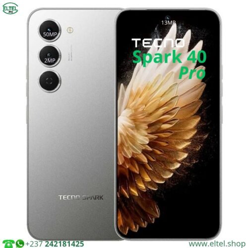 Tecno Spark 40 Pro - 256GB/8GB - 50MP+2MP/8MP - 5200mAh - garantie 13 mois (neuf)