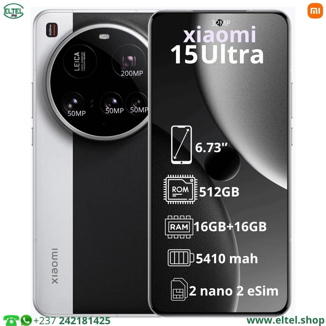 Xiaomi 15 Ultra - 512GB/16GB - 200MP+50MP+50MP+50MP/32MP - 5410mAh - garantie 12 mois (neuf)