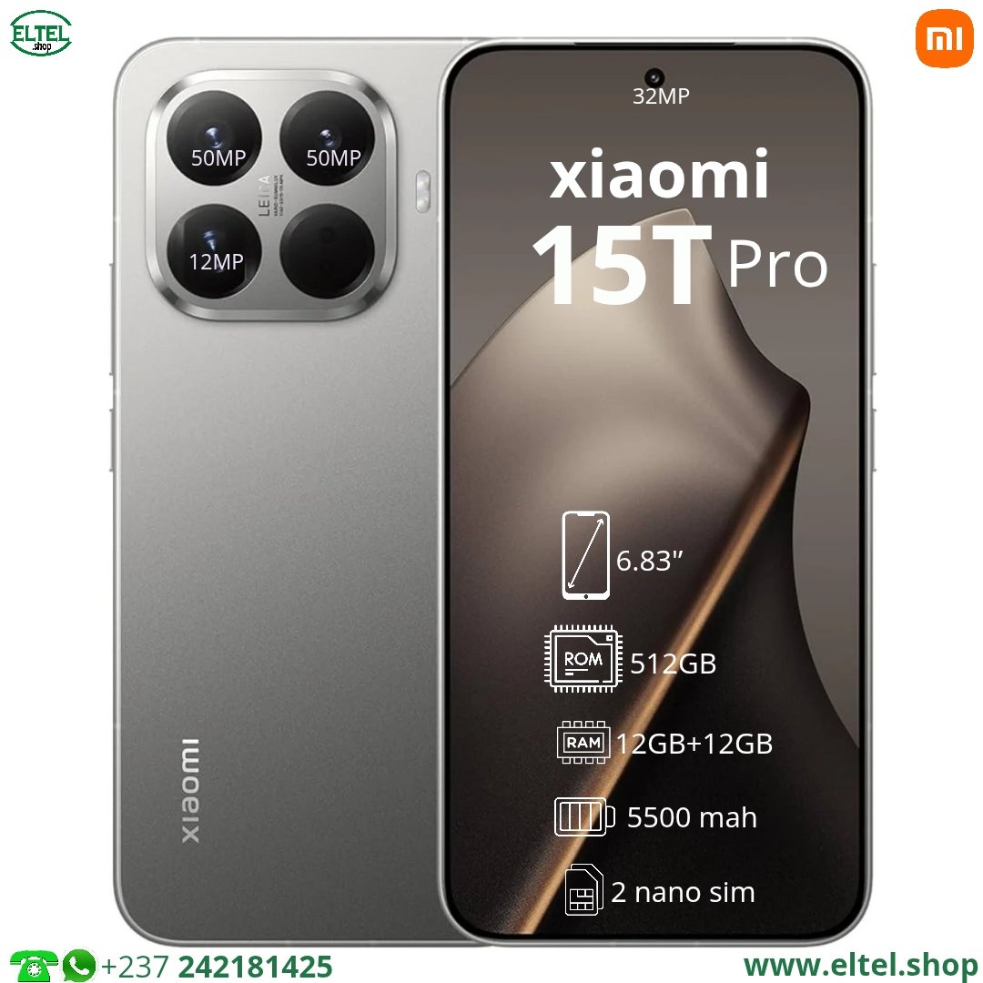 Xiaomi 15T Pro - 512GB/12GB - 50MP+50MP+12MP/32MP - 5500mAh - garantie 12 mois (neuf)
