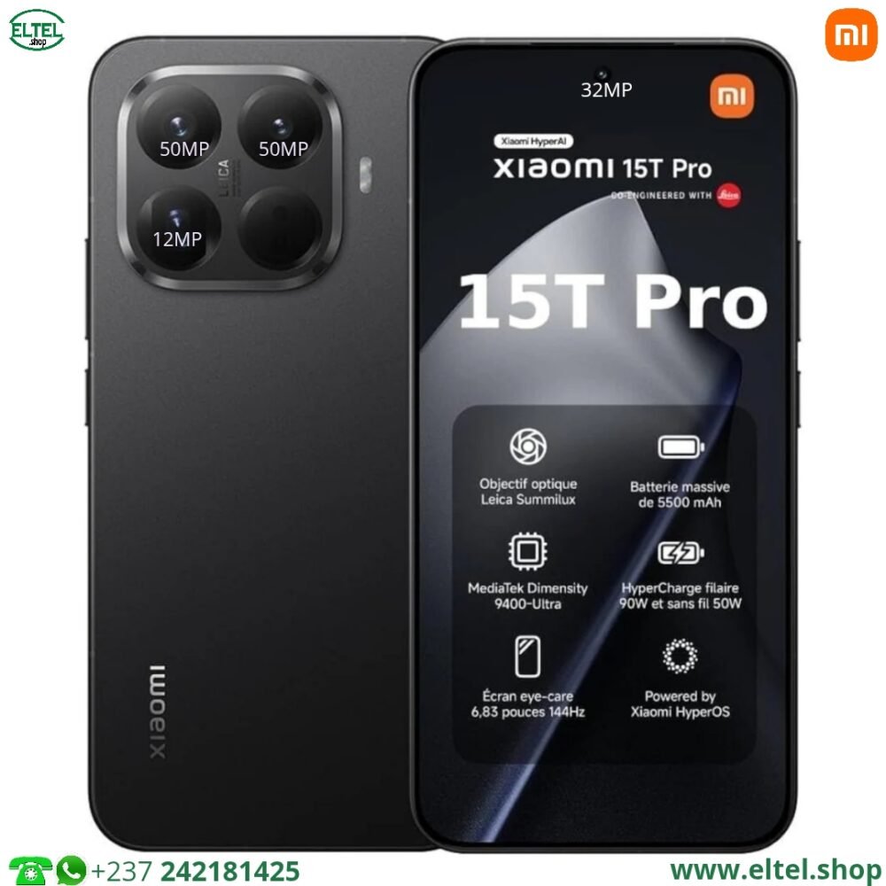 Xiaomi 15T Pro - 512GB/12GB - 50MP+50MP+12MP/32MP - 5500mAh - garantie 12 mois (neuf)