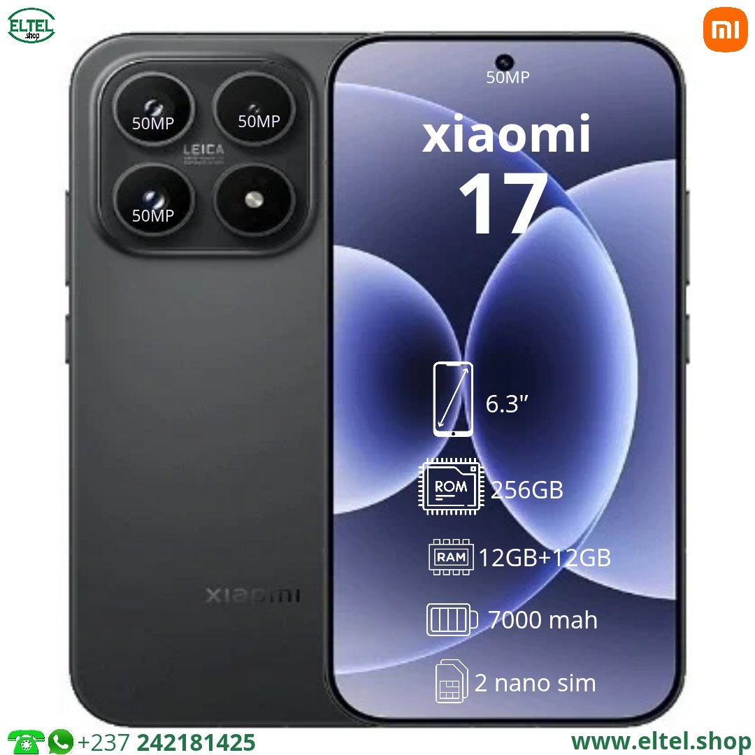 Xiaomi 17 - 256GB/12GB - 50MP+50MP+50MP/50MP - 7000mAh - garantie 12 mois (neuf)