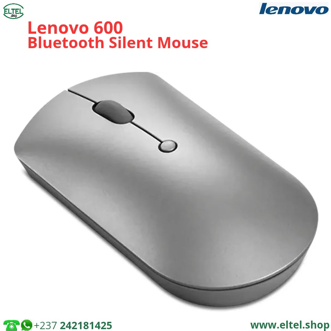 Souris Lenovo 600 - Optique - Bluetooth - Silencieuse - garantie 12 mois
