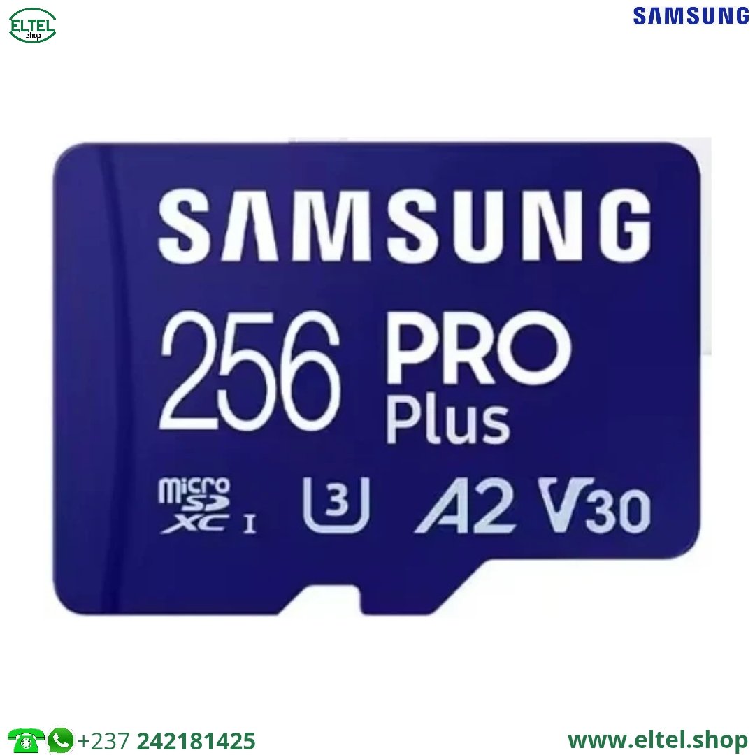 Carte MicroSDXC Samsung Pro Plus - 256 Go - 160Mbps - Garantie 06 mois