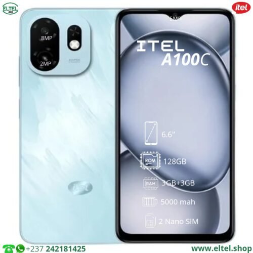 iTEL A100C - 128GB/3GB - 8MP/5MP - 5000mAh - garantie 12 mois (neuf)