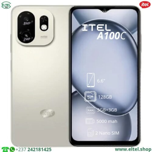 iTEL A100C - 128GB/3GB - 8MP/5MP - 5000mAh - garantie 12 mois (neuf)