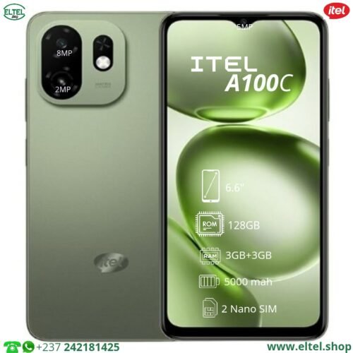 iTEL A100C - 128GB/3GB - 8MP/5MP - 5000mAh - garantie 12 mois (neuf)