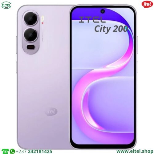 iTEL City 200 - 128GB/4GB - 6.78" - 50MP/8MP - Dual SIM - 5200mAh - garantie 12 mois (neuf)