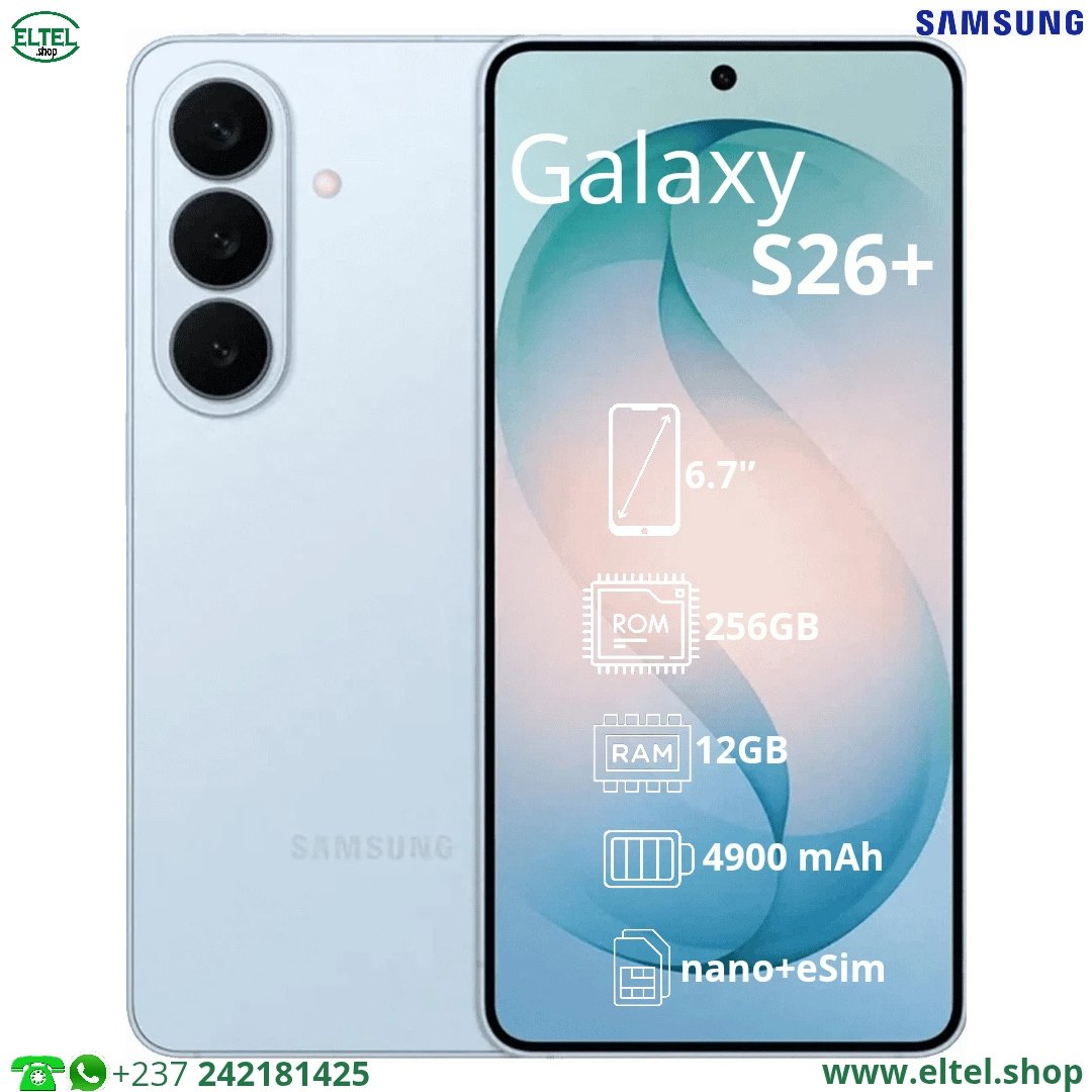 Galaxy S26+ - 256GB/12GB- 50MP+10MP+12MP/12MP - 4900mAh - garantie 24 mois (neuf)