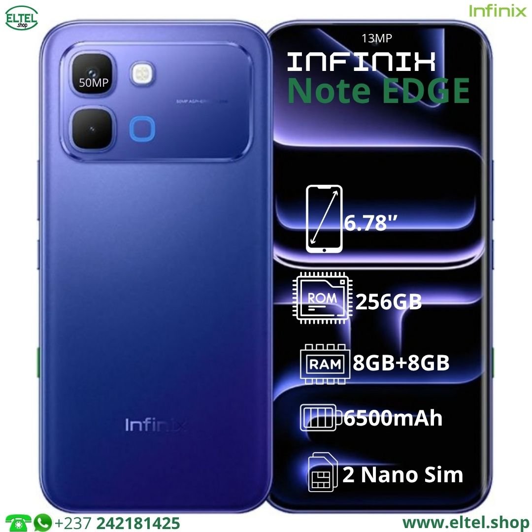 Infinix Note Edge - 256GB/8GB - 2sim - 50MP/13MP - 6500mah - garantie 12 mois (neuf)