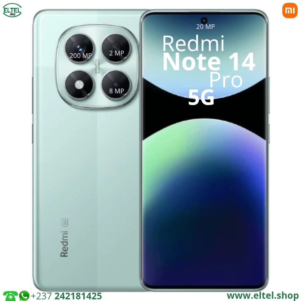 Redmi Note 14 Pro 5G Global - 256GB/8GB - 200MP+8MP+2MP/20MP - 5110mAh - Garantie 12 mois (neuf)