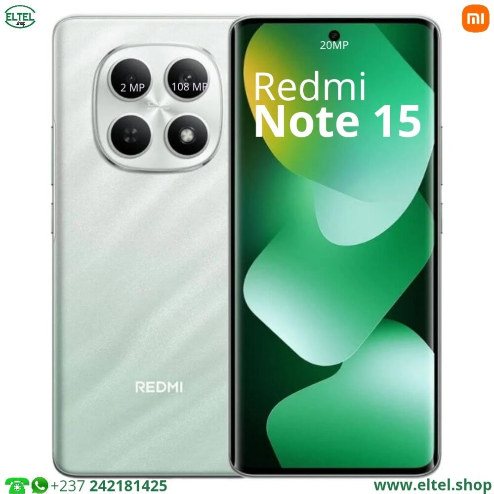Redmi Note 15 4G Global - 256GB/8GB - 108MP+8MP/20MP - 6000mAh - Garantie 12 mois (neuf)