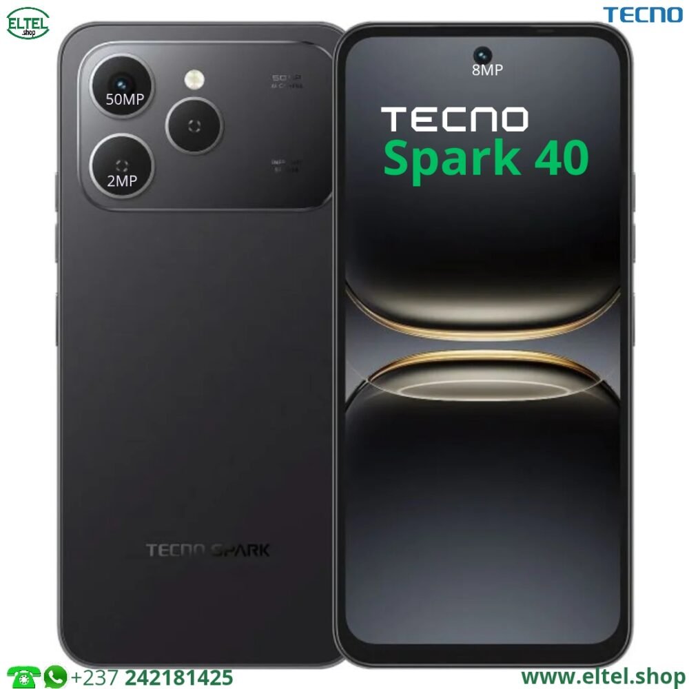 Tecno Spark 40 - 128GB/4GB - 50MP+2MP/8MP - 5200mAh - garantie 13 mois (neuf)