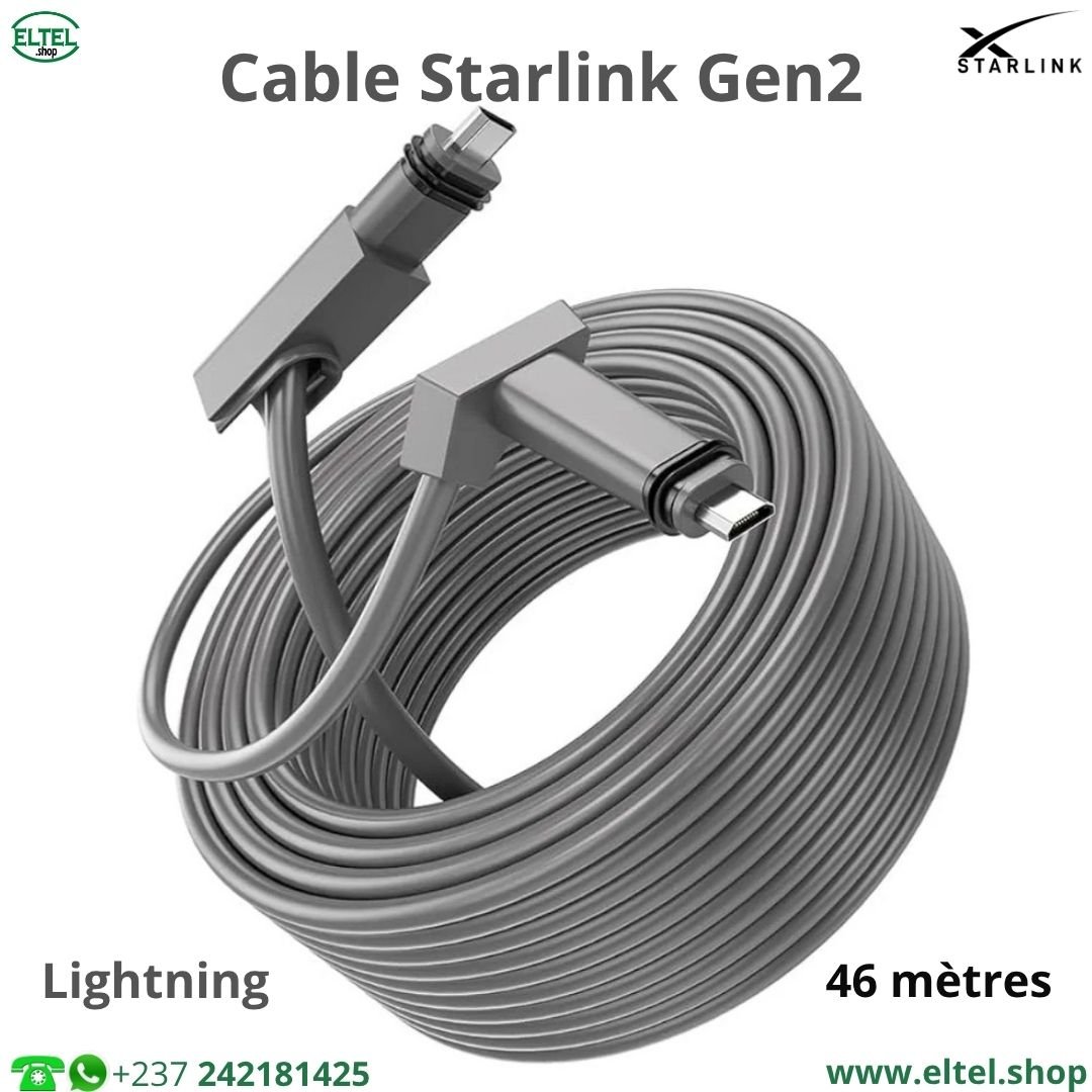 Câble Starlink Gen2 de 46 mètres
