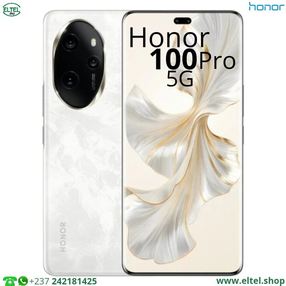 Honor 100 Pro 5G - 512GB/16GB - 50MP+32MP+12/50MP+2MP - 5000mAh - garantie 12 mois (neuf)