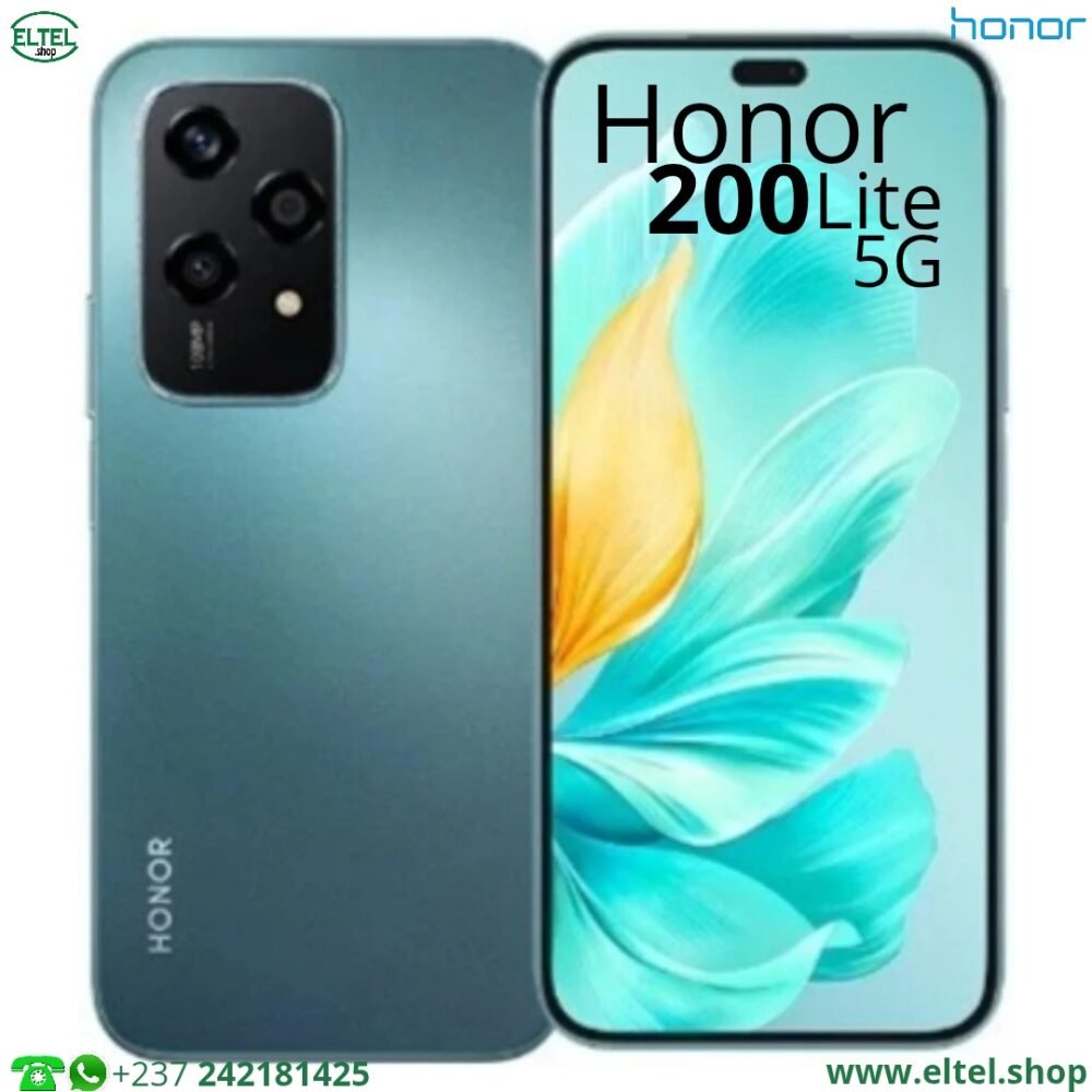 Honor 200 Lite 5G - 256GB/8GB - 50MP+12MP/50MP - 4500mAh - garantie 12 mois (neuf)