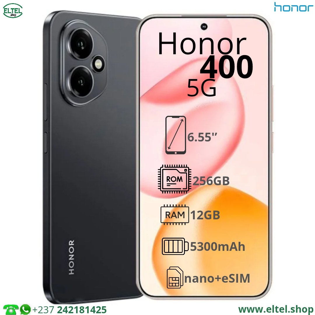 Hnr 400 5G nr 256.12 Honor 400 5G - 256GB/12GB - 200MP+12MP/50MP - 5300mAh - garantie 12 mois (neuf)