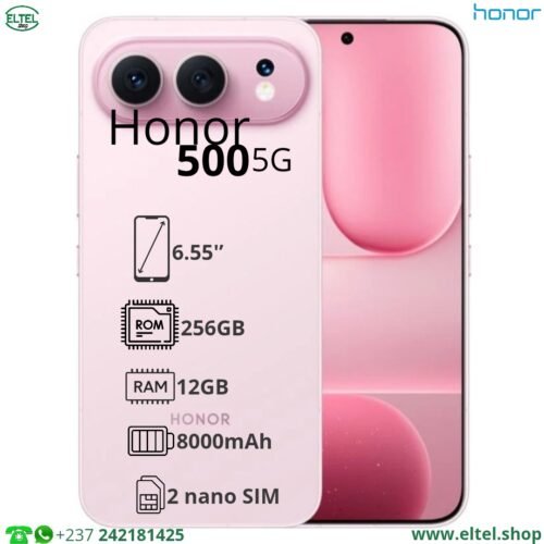 Honor 500 5G - 256GB/12GB - 200MP+12MP/50MP - 8000mAh - garantie 12 mois (neuf)