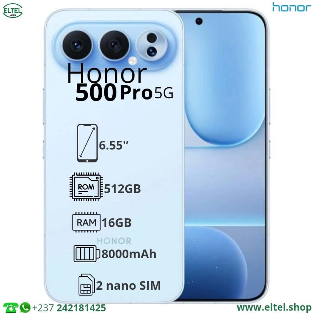 Honor 500 Pro 5G - 512GB/16GB - 200MP+50MP+12MP/50MP - 8000mAh - garantie 12 mois (neuf)