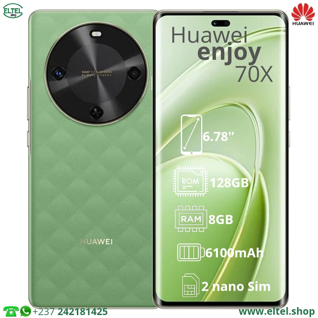 Huawei Enjoy 70X - 128GB/8GB - 50MP+2MP/8MP - 6100mAh - garantie 12 mois (neuf)