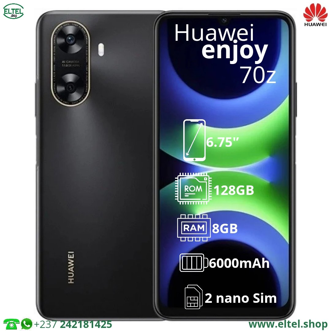 Huawei Enjoy 70z - 128GB/8GB - 13MP/8MP - 6000mAh - garantie 12 mois (neuf)
