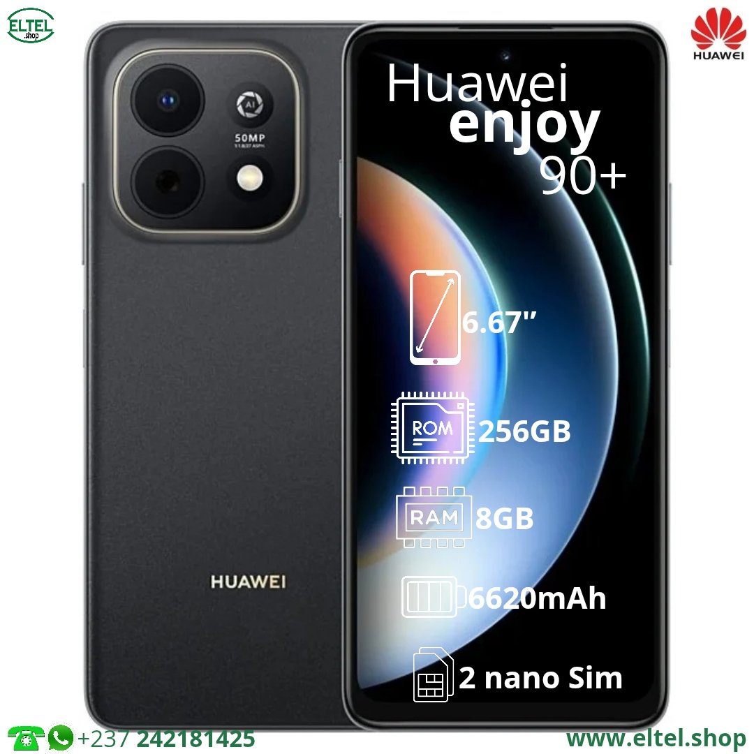 Huawei Enjoy 90+ - 256GB/8GB - 50MP/8MP - 6620mAh - garantie 12 mois (neuf)