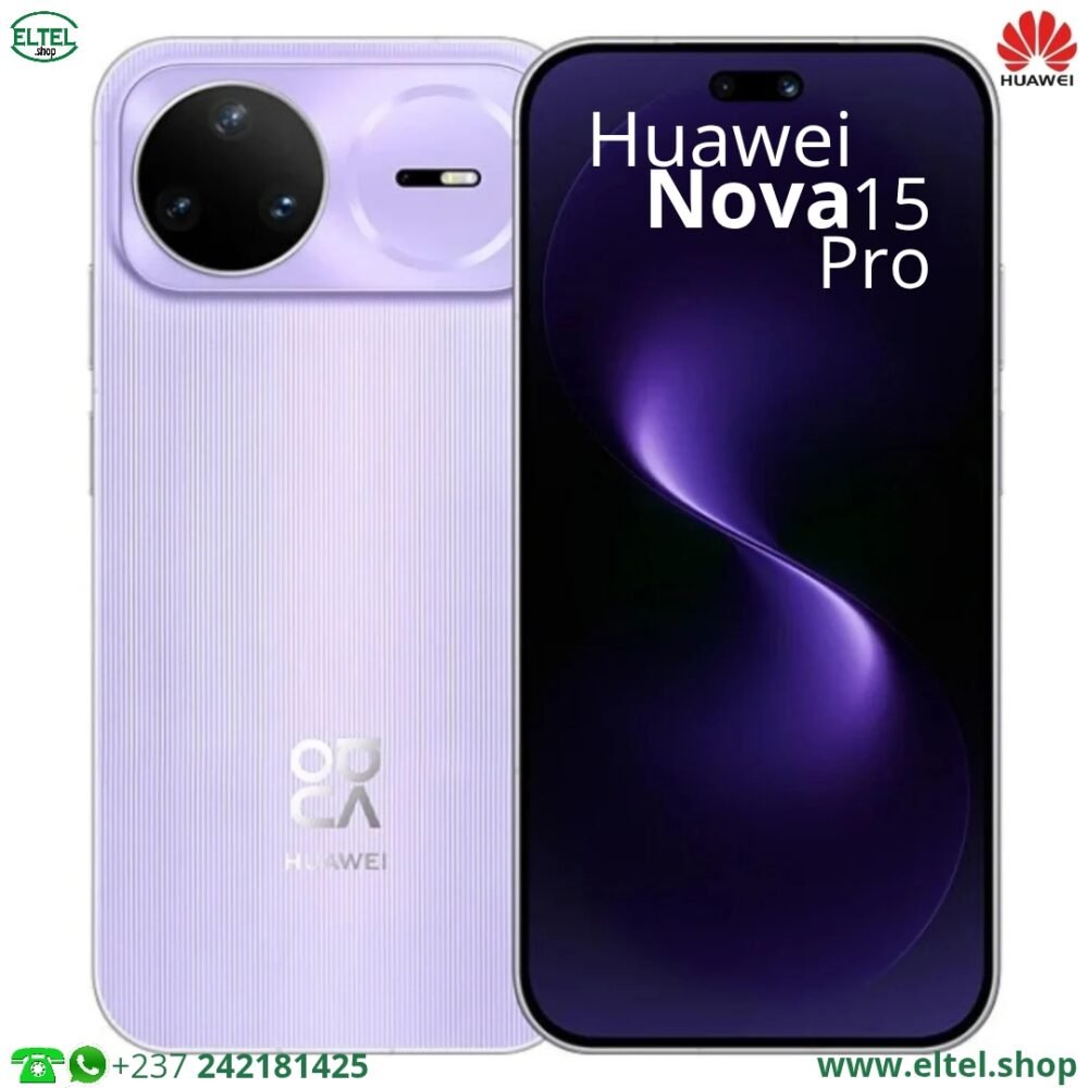 Huawei Nova 15 Pro - 256GB/12GB - 50MP+13MP+12MP/50MP - 6500mAh - garantie 12 mois (neuf)