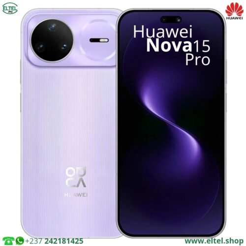 Huawei Nova 15 Pro - 256GB/12GB - 50MP+13MP+12MP/50MP - 6500mAh - garantie 12 mois (neuf)
