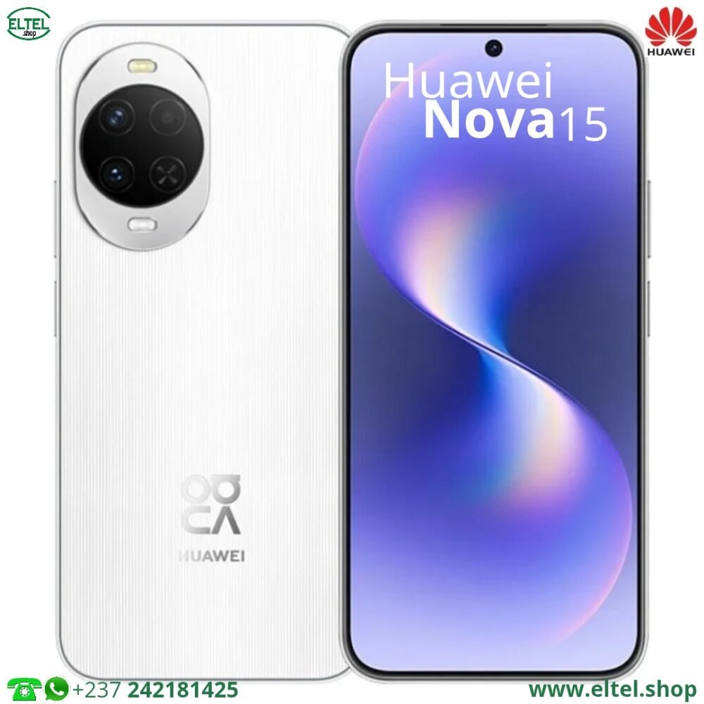 Huawei Nova 15 - 256GB/12GB - 50MP+12MP/50MP - 6000mAh - garantie 12 mois (neuf)