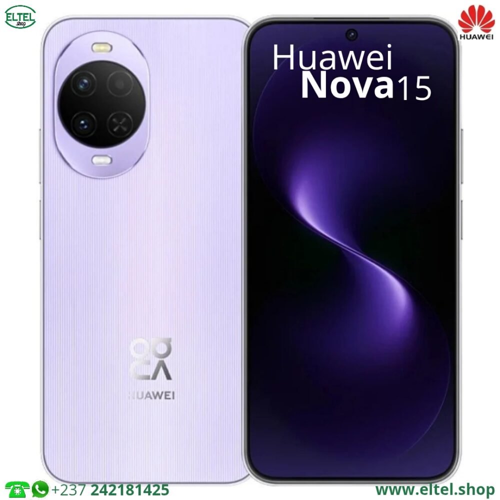 Huawei Nova 15 - 256GB/12GB - 50MP+12MP/50MP - 6000mAh - garantie 12 mois (neuf)