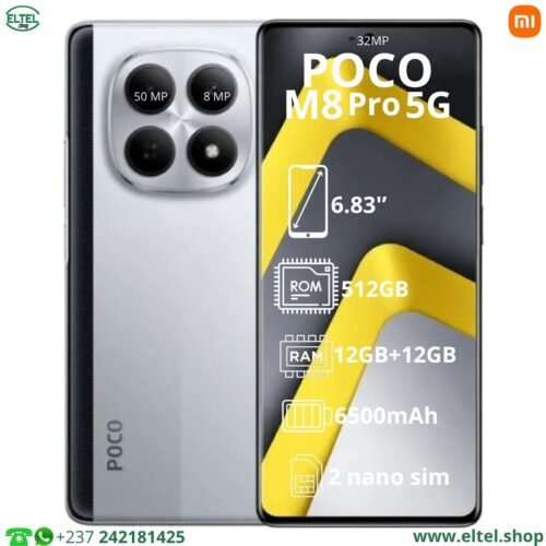 Poco M8 Pro 5G - 512GB/12GB - 2sim - 50MP+8MP/32MP - 6500mAh - garantie 12 mois (neuf)