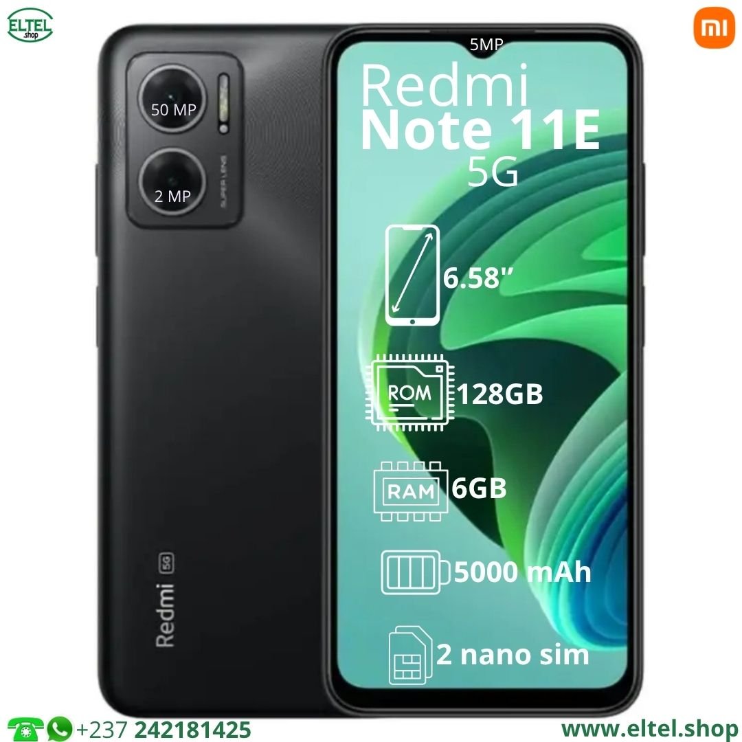 Red nt 11E 5G nr 128.6 Redmi Note 11E 5G - 128GB/6GB - 2sim - 50MP+2MP/5MP - 5000mAh - garantie 12 mois (neuf)