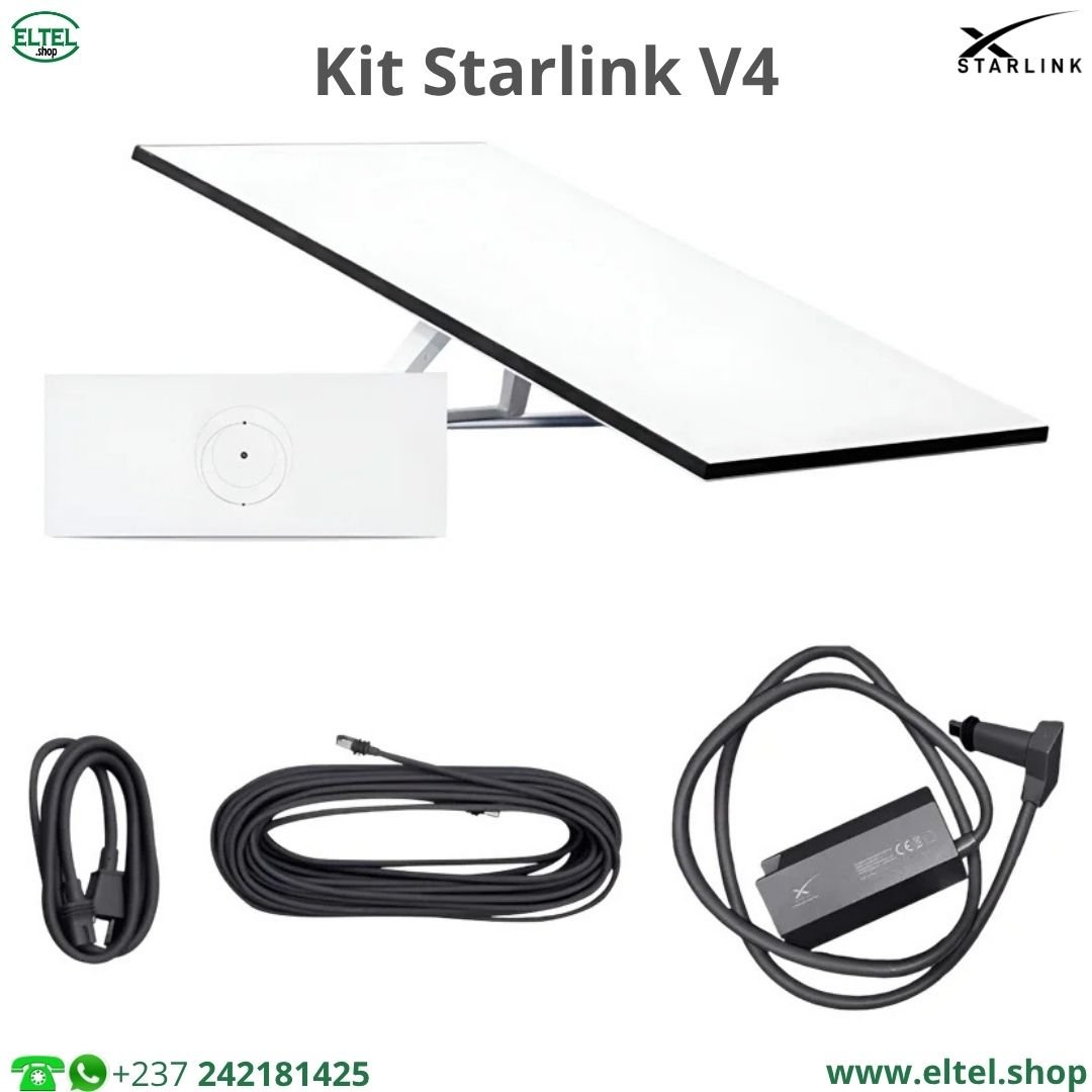 Kit Starlink V4 Standard - debit jusqu'à 300 Mb/s - Wifi 6