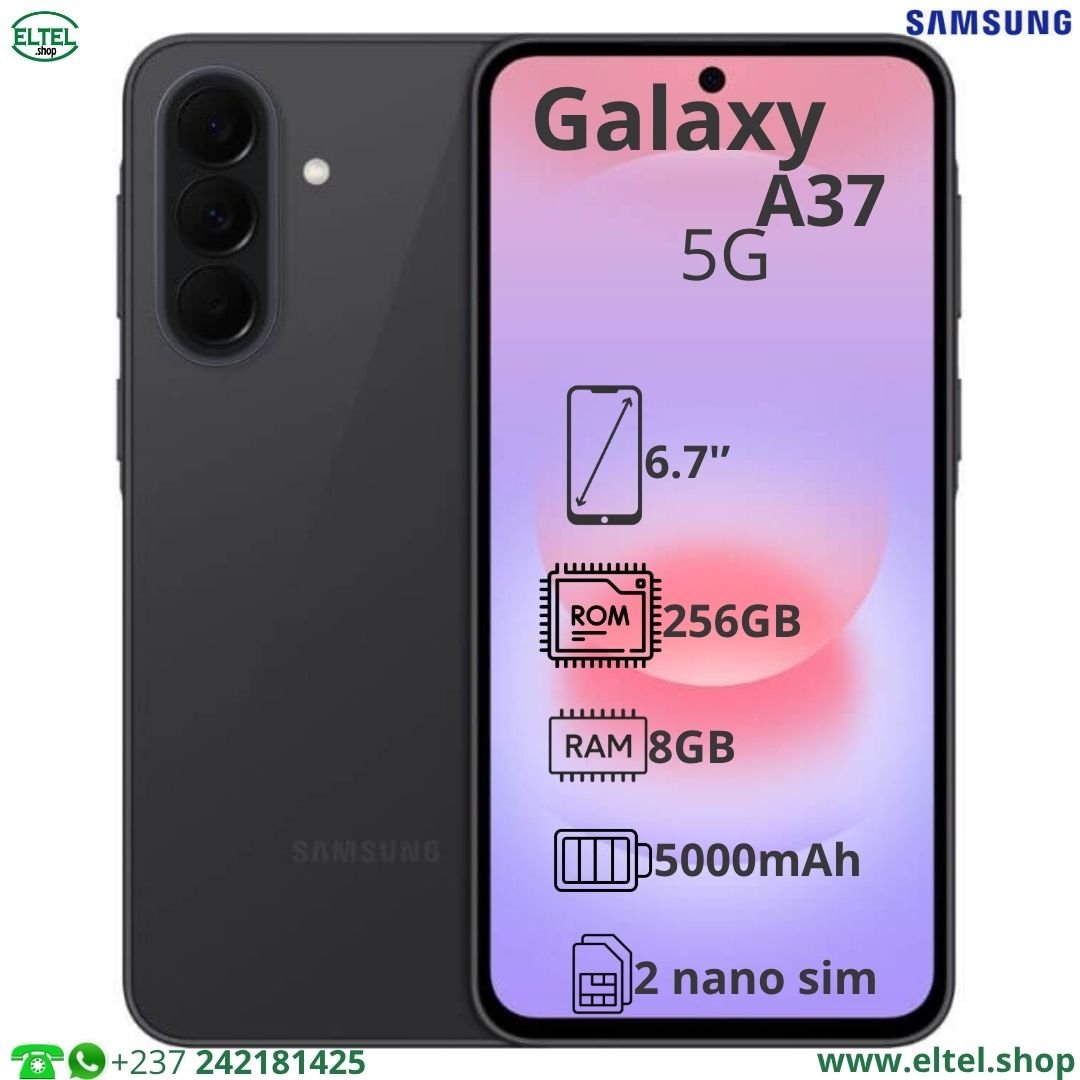 Galaxy A37 5G - 256GB/8GB - 2sim - 50MP+8MP+5MP/12MP - 5000mAh - garantie 24 mois (neuf)