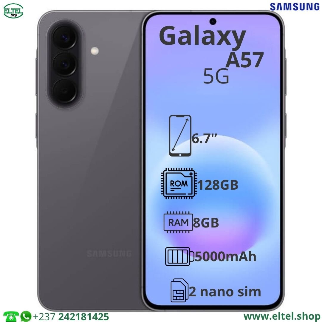 Galaxy A57 5G - 128GB/8GB - 2sim - 50MP+12MP+5MP/12MP - 5000mAh - garantie 24 mois (neuf)