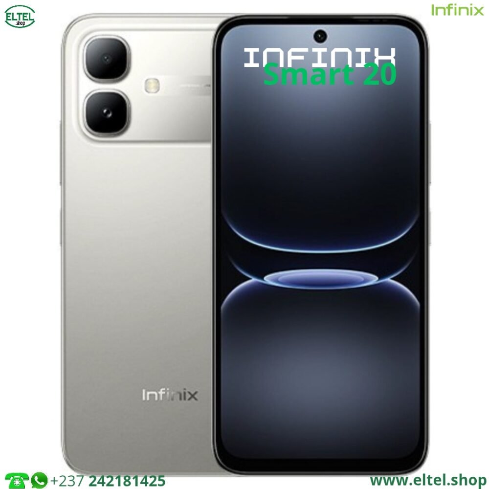 Infinix Smart 20 - 64GB/4GB - 2sim - 8MP+2MP/8MP - 5200mAh - garantie 12 mois (neuf)
