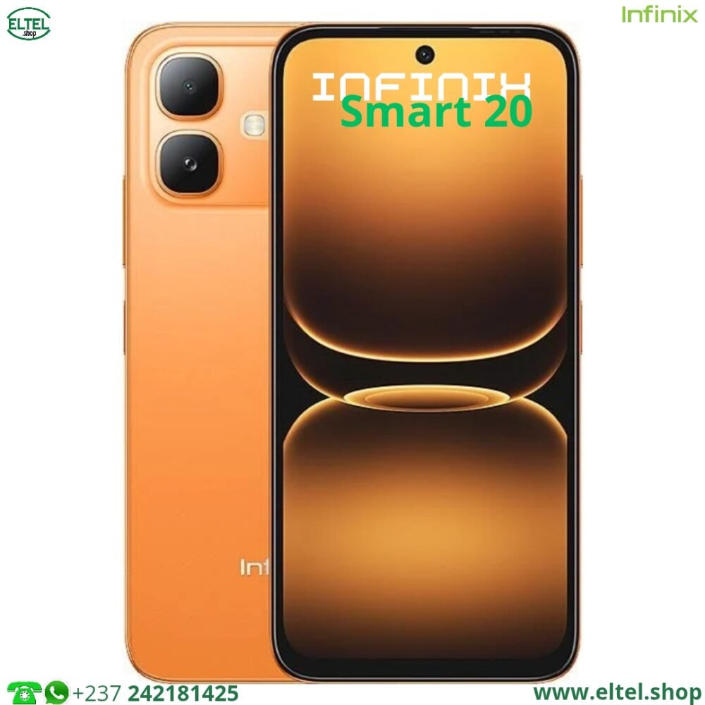 Infinix Smart 20 - 64GB/4GB - 2sim - 8MP+2MP/8MP - 5200mAh - garantie 12 mois (neuf)