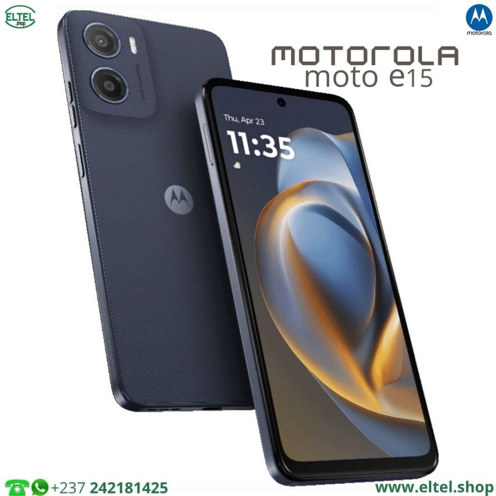Motorola Moto E15 - 64GB/2GB - 32MP/8MP - 5200mAh - Garantie 12 Mois (neuf)