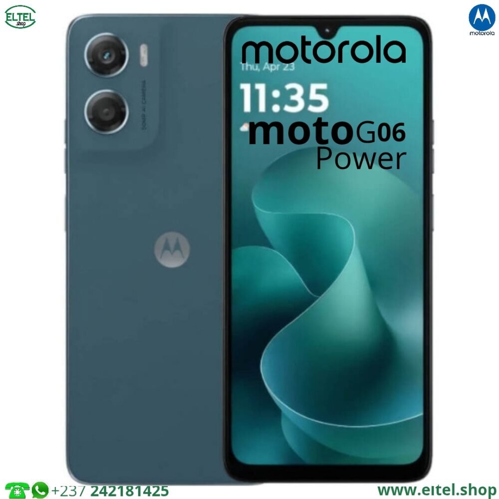 Motorola Moto G06 Power - 256GB/4GB - 50MP/8MP - 7000mAh - Garantie 12 Mois (neuf)