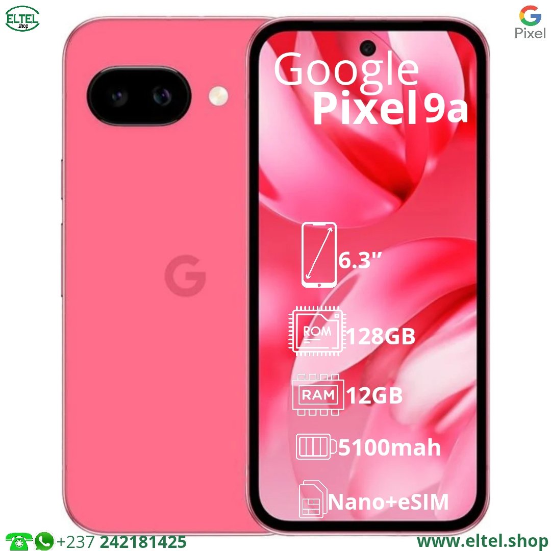 Pixel 9a 5G - 128GB/8GB - 48MP+13MP/13MP - 5100mAh - garantie 12 mois (neuf)
