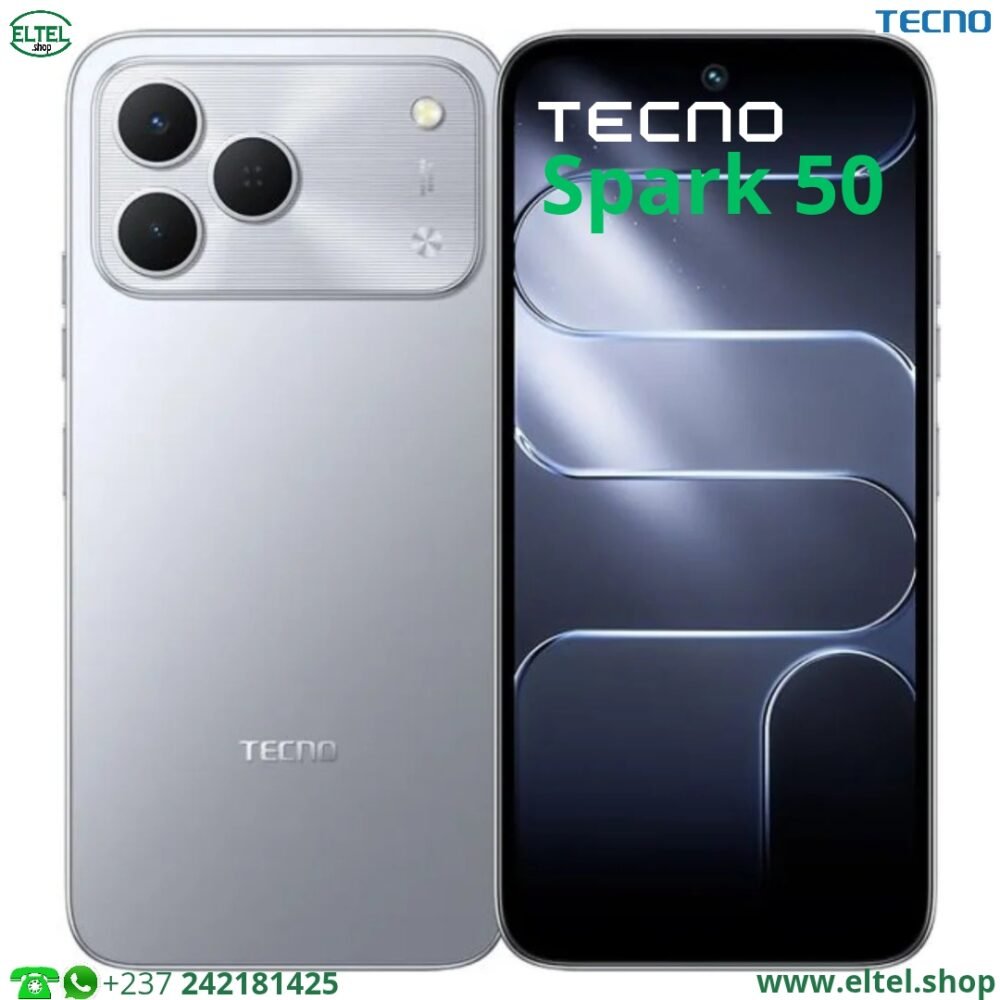 Tecno Spark 50 - 128GB/4GB - 50MP+2MP/8MP - 7000mAh - garantie 13 mois (neuf)