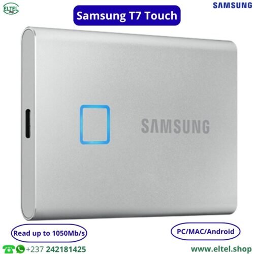 Ssg T7 touch arg Disque Dur SSD Portable Samsung T7 Touch - 1 To - 1050 Mbps - Garantie 12 mois (neuf)