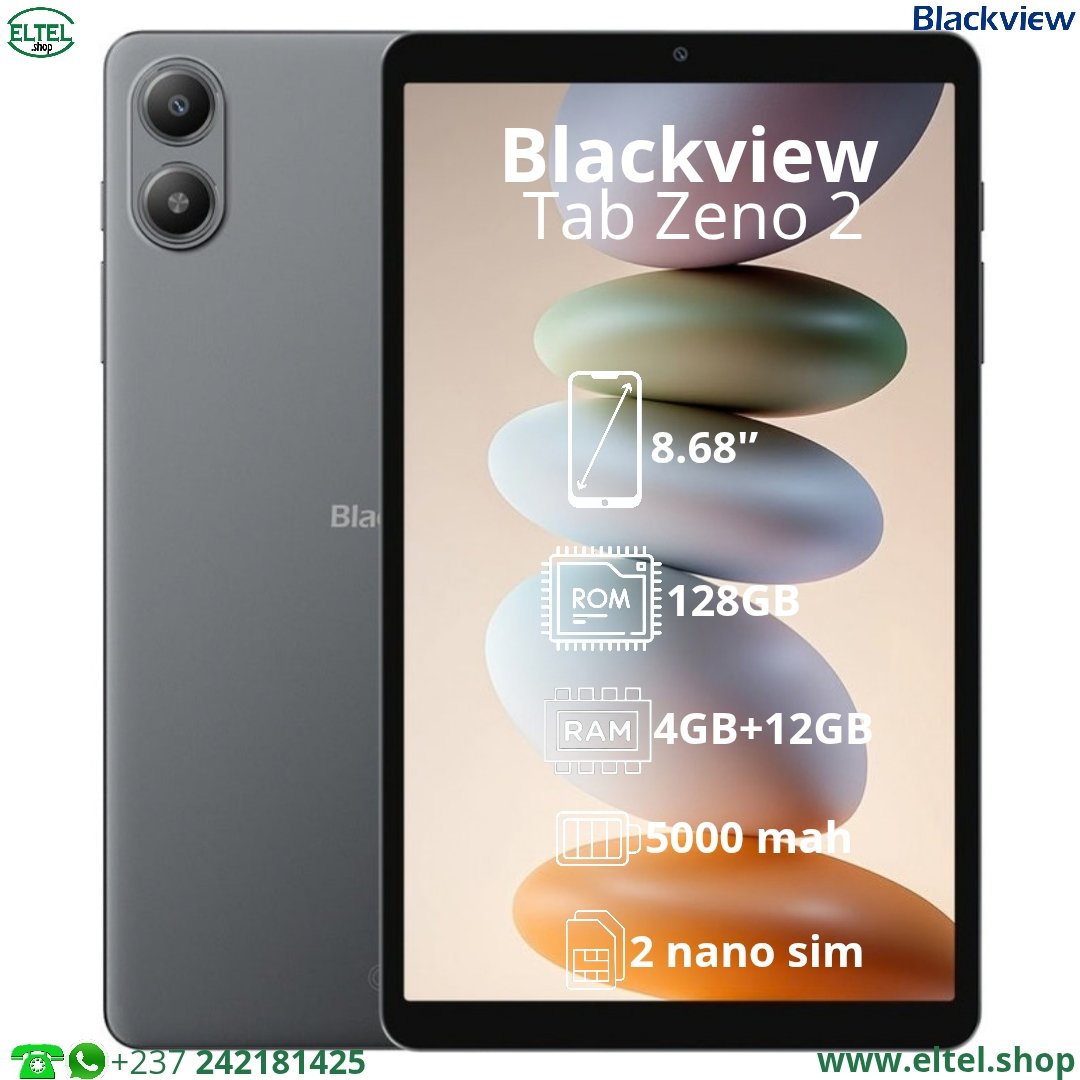 Blackview Zeno 2 - 8.68 Pouces - 128GB/4GB - 2 sim - 8MP/5MP - 5000mAh - Garantie 12 Mois (neuf)
