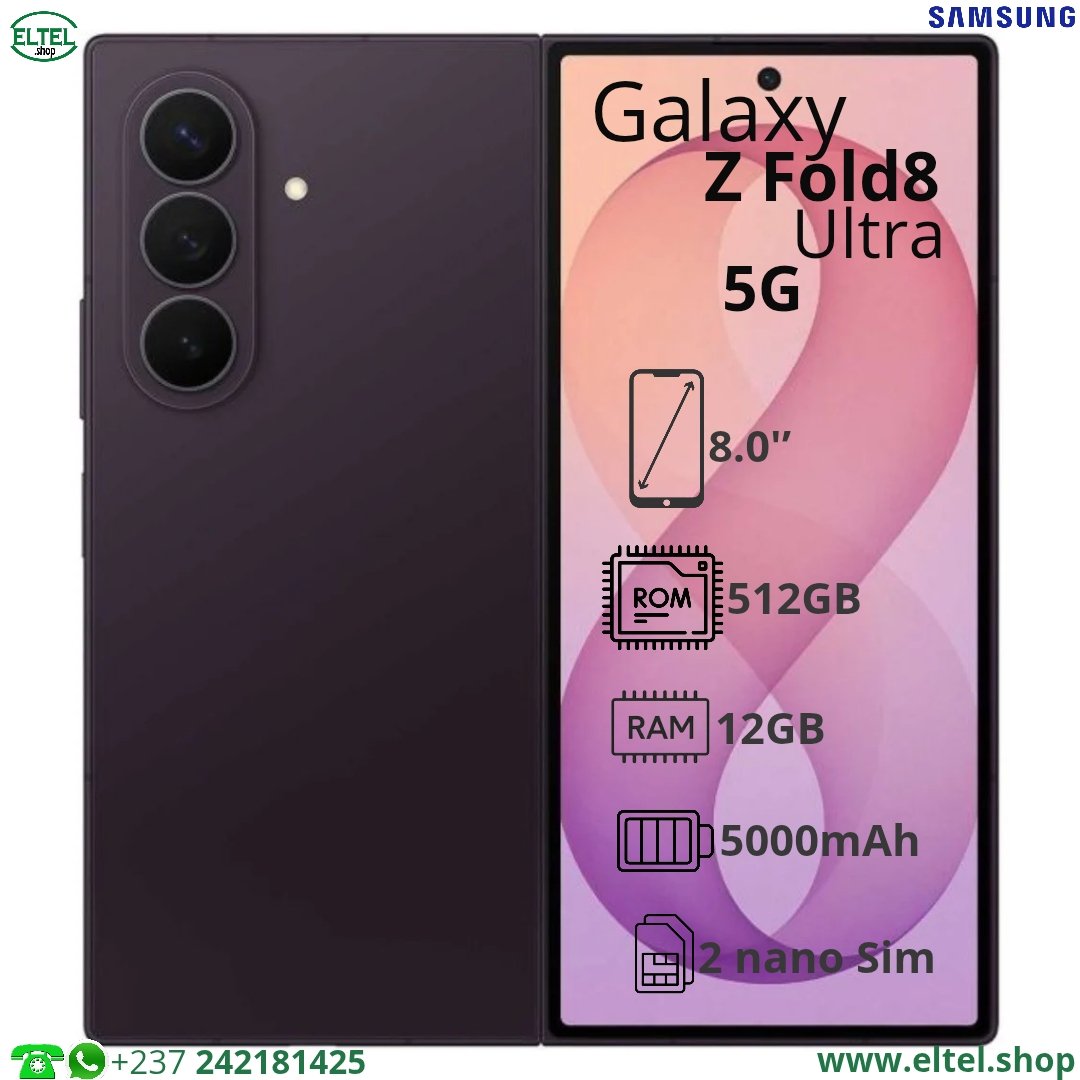 Galaxy Z Fold8 Ultra 5G - 512GB/12GB - 200MP+50MP+10MP/10MP+10MP - 5000mAh - garantie 25 mois (neuf)
