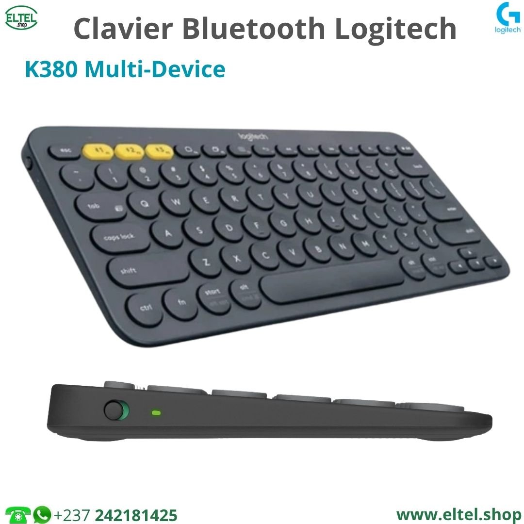 Clavier Logitech K380 Multi-Device - Multiplateforme - sans fil - bluetooth - garantie 12 mois