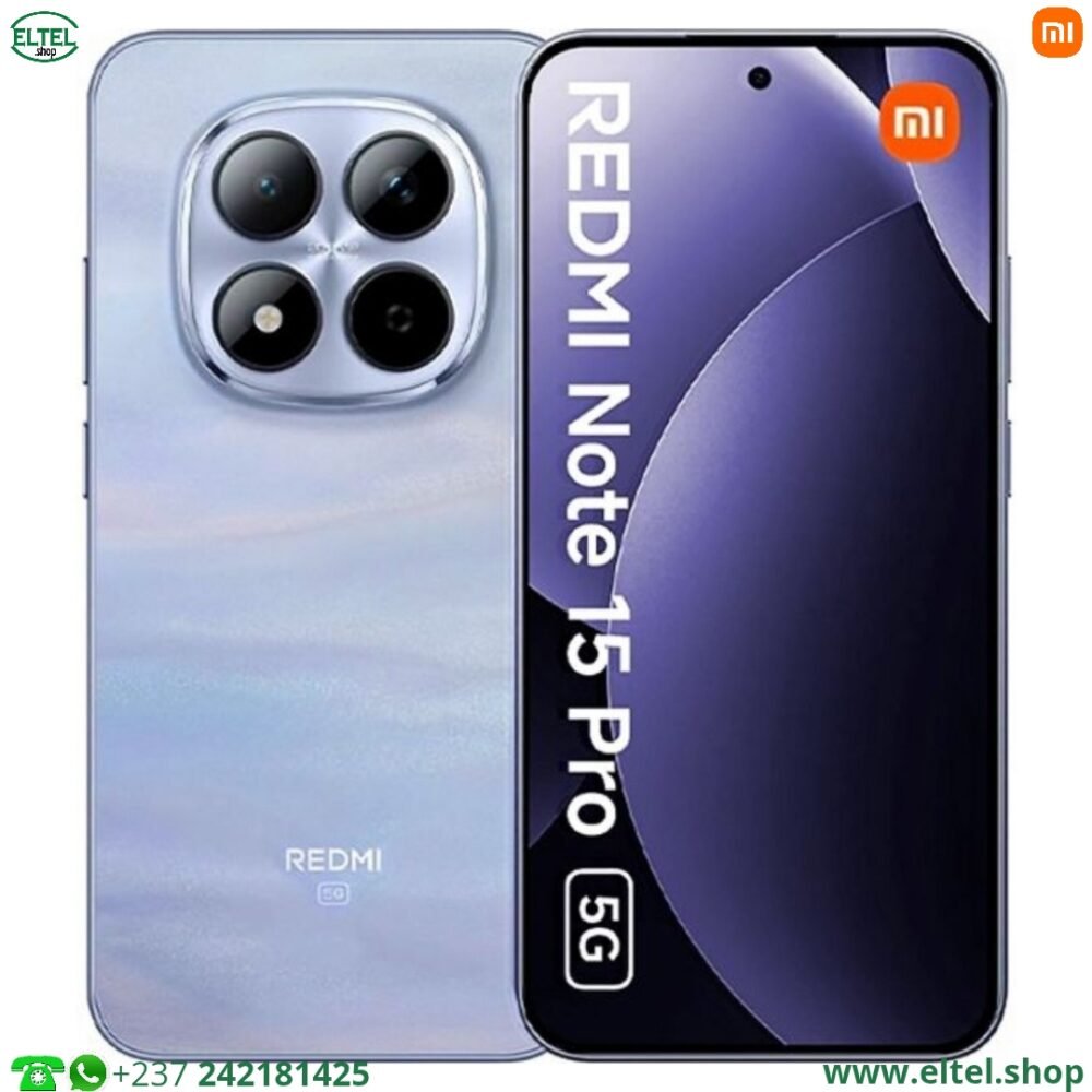 Redmi Note 15 Pro 5G Global - 256GB/8GB - 200MP+8MP/20MP - 6580mAh - Garantie 12 mois (neuf)